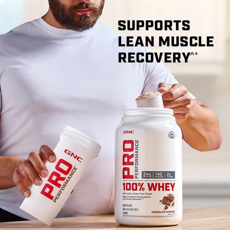 Pro Performance 100% Whey Protein Powder | Supports Healthy Metabolism and Lean Muscle Recovery | Creamy Strawberry | 12 Servings